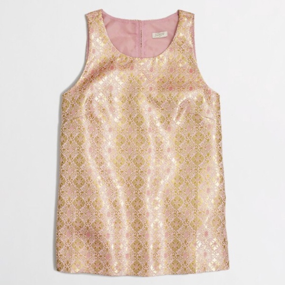 J Crew sleeveless Jacquard top Size 0